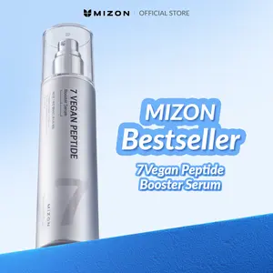 MIZON 7 Vegan Peptide Booster Serum  (150ml)  –  Booster Serum, Hydrating & Pore-Minimizing First-Step Serum with 7 Vegan Peptides + Niacinamide + Hyaluronic Acid | Lightweight Watery Texture | Simplifies Your Routine in One Step | Korean skincare