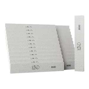 Chaun Legend Zebra Rectangle Nail Files 80/80 - 25 pcs