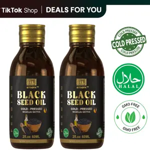 AL Taqwa Black Seed Oil 2oz - Herbal Joint Support, Immune Boosting & Digestion Support, Cold Pressed, Halal, GMO Free, 60ml Supplement