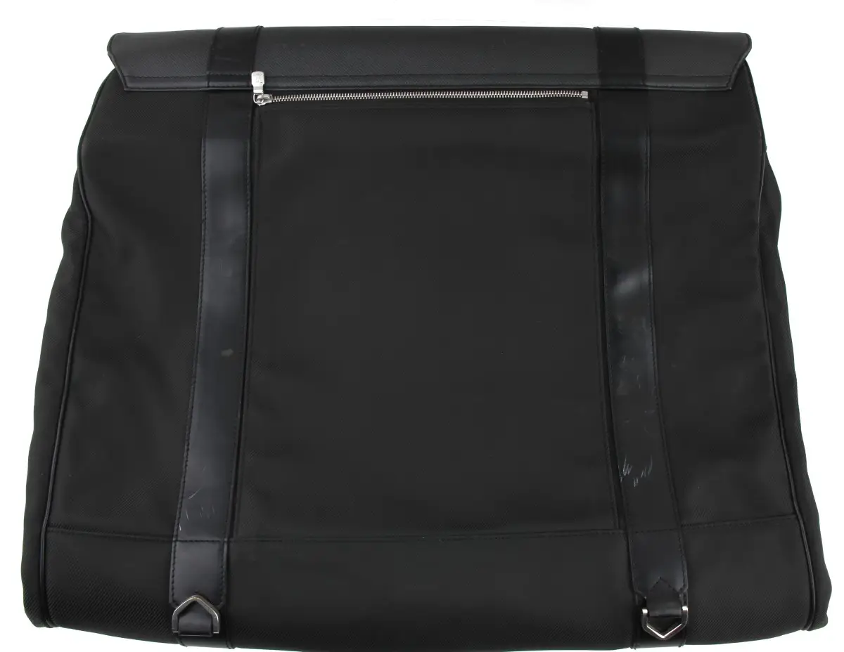 Pre-owned Louis Vuitton Nylon Garment Bag Taiga Gibeciere Garment Bag