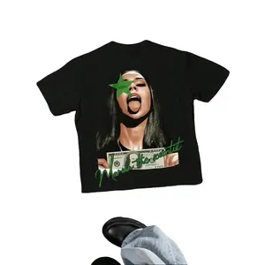 Mariah The Scientist Graphic Print Tee,Comfortable Casual Short Sleeve,  Grams Heavyweight Cotton Printed T-Shirt Breathable Fabric