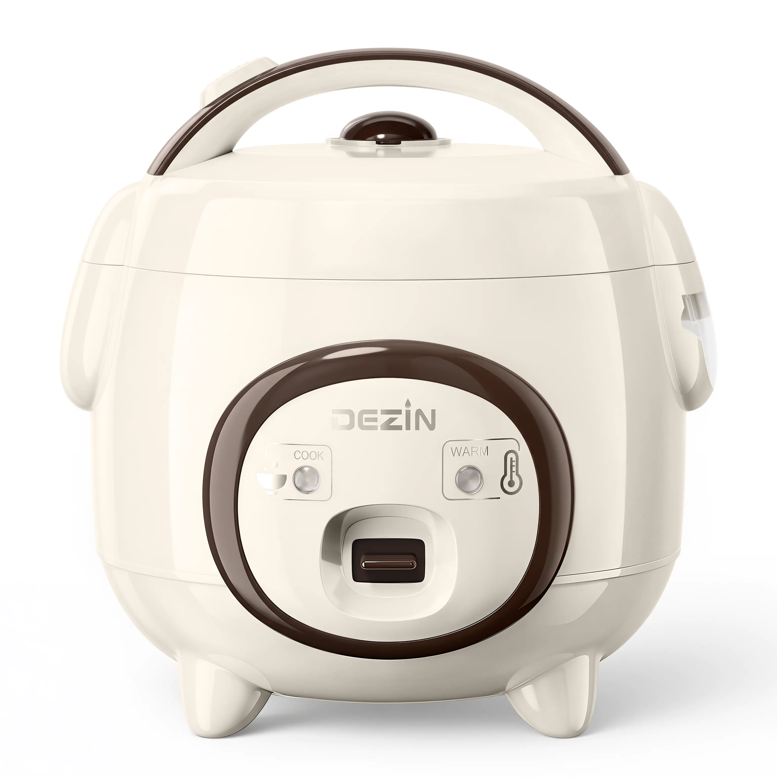 Dezin Multifunctional Cooker - Multifunction Cooking System, 2 Qt Capacity, 4-Cup (Uncooked)/8-Cup (Cooked), with Steaming Function, Suitable for 3-5 People