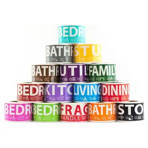 750 Movig Labels for 4 Bedroom  -- Color-Coded Room Stickers & Fragile Labels for Boxes, Supplies, Wardrobe Boxes, Apartmet & House Moves