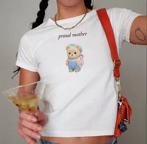 Proud Trinket Mother 90s Baby Tee, Calico Critter Shirt, Y2K Vintage Style, Cute Kawaii Tee, Sylvanian Families