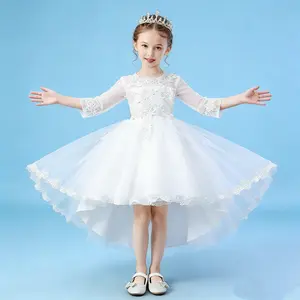 Children's Princess Dress White Charming Flowing Skirt for Special Occasions & Playtime Adventures Comfortable Fit for Little Princesses Perfect for Parties and Play