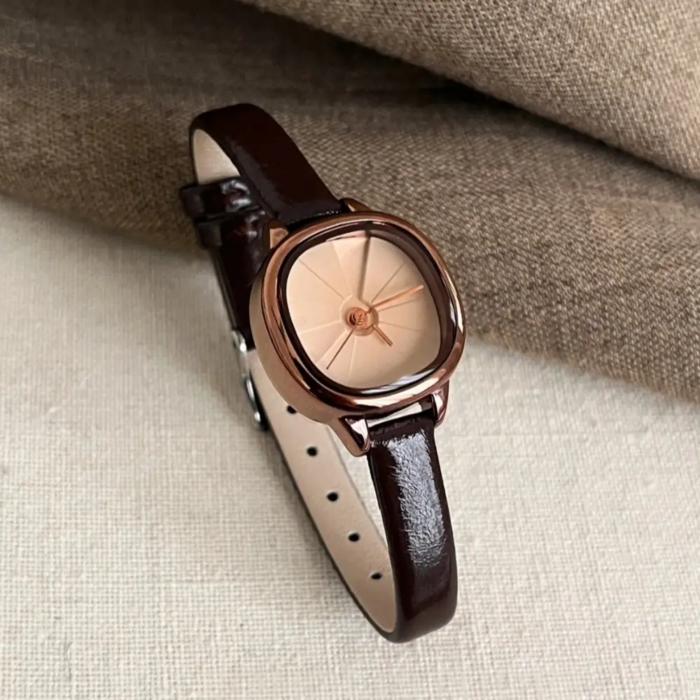 Women's Watch, Versatile Square Dial Design, Simple Leather Strap, Daily Wear, Perfect Gift for Women, [7803], Wristwatch