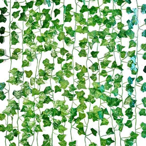 3 Pack (21Ft)  Ivy Garland Artificial  Vines Leaf Flower Balcony decor Outdoor  Leaves for Garden Decorations Wall Fence screening Table Bedroom Aesthetic