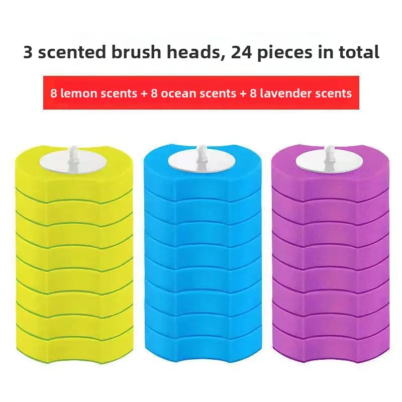 Cleaning brush heads - 8 ocean scent + 8 lemon sce