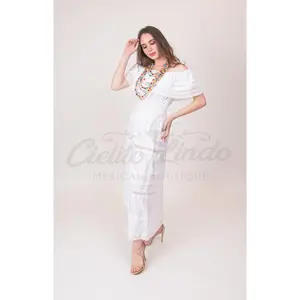Adalia Maxi Dress White