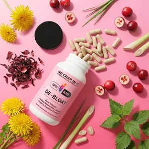 De-Bloat Super Blend Supplement - No Crap In It - 30 Capsules - Naturally Reduce Bloating with Nettle & Dandelion - Flushes Water Weight - Supports Digestive Comfort