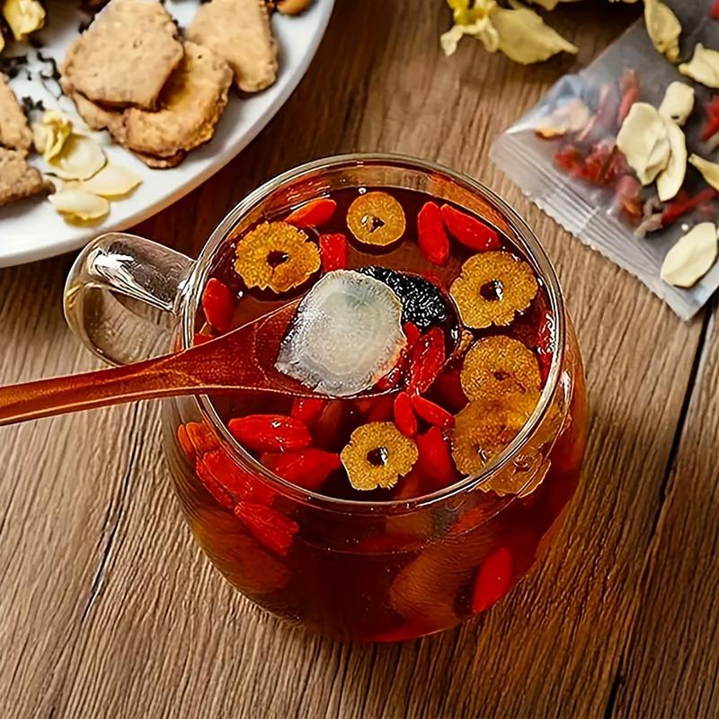 Ginseng Five Treasure Tea Traditional Kidney Cleansing Formula for Men Women Natural Herbal Remedy Health Boosting Drink Pure Ingredients Traditional Recipe Loaded Tea Beverage Christmas Gift Organic Chinese Tea