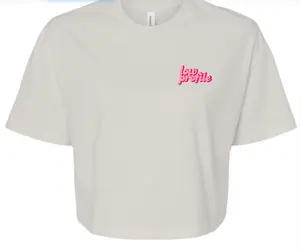 LOW PROFILE VINTAGE WHITE BOSTON MA CROPPED T-SHIRT Top Womenswear Essential Graphic Style Statement Tee