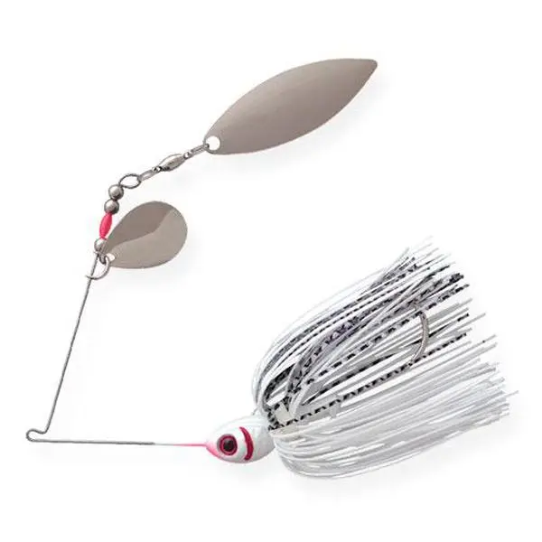 Booyah Counter Strike 1/2 oz Spinnerbait, a Tandem Blade Bass Fishing Lure with Counter-Rotating Blades, Bio-Flex Silicone Skirt and 5/0 Mustad Hook