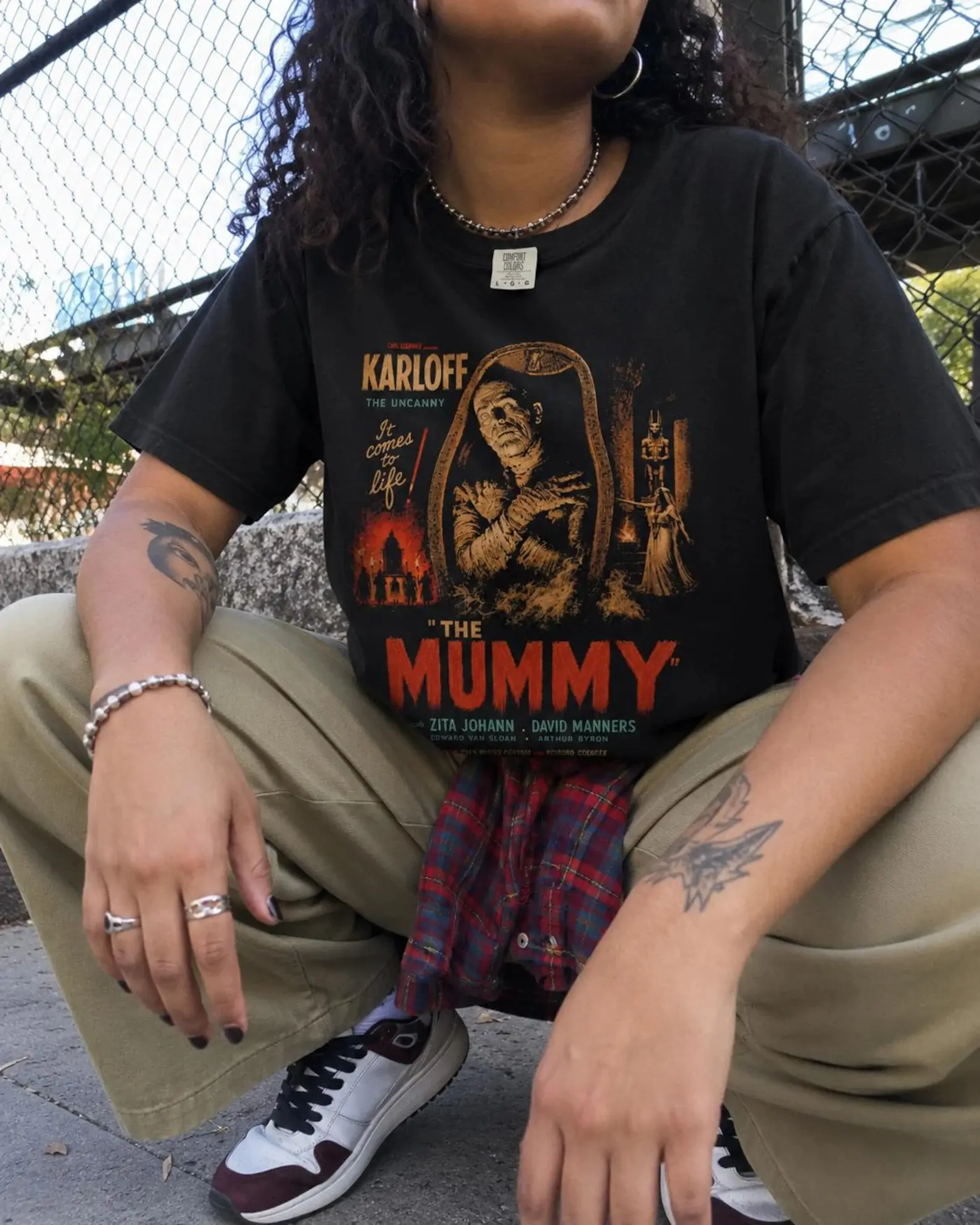 [Made in US]  The Mummy Shirt, Vintage Horror Movie Tee, Classic Monster Graphic T-shirt