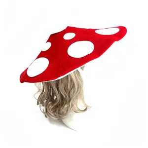 "Viral 2025 Mushroom Cord Hat🍄✨ Cozy Cottagecore Gift for Christmas, Valentine’s & Anime Picnic Vibes| Adjustable Hypoallergenic Polyester, Gift-Ready Multi-Holiday Magic"