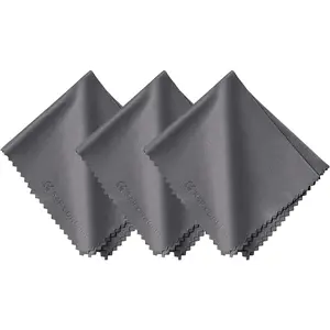 K&F CONCEPT 3 Pack Microfiber Cleaning Cloth(15x18cm), Washable Lens Cleaning Cloth for Cleaning Camera Lenses, Glasses, Screens, Cameras, Eyeglasses, LCD TV Screens, Tablets