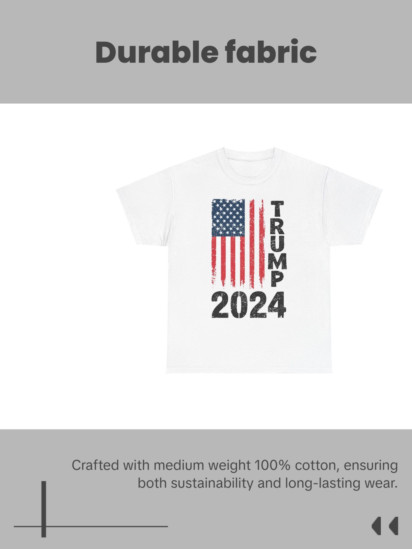 Trump Flag - Unisex Heavy Cotton Tee