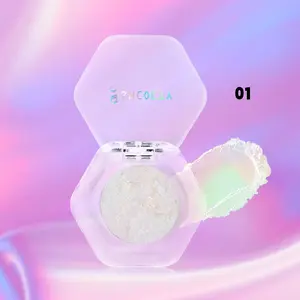 Single Duo Chrome Glitter Shadows  Makeup Metallic Color Changing Eyeshadow, Counts Shimmering Eye Shadow, HighPigmented Blendable Eyeshadow Powder Oil Palette Cosmetic