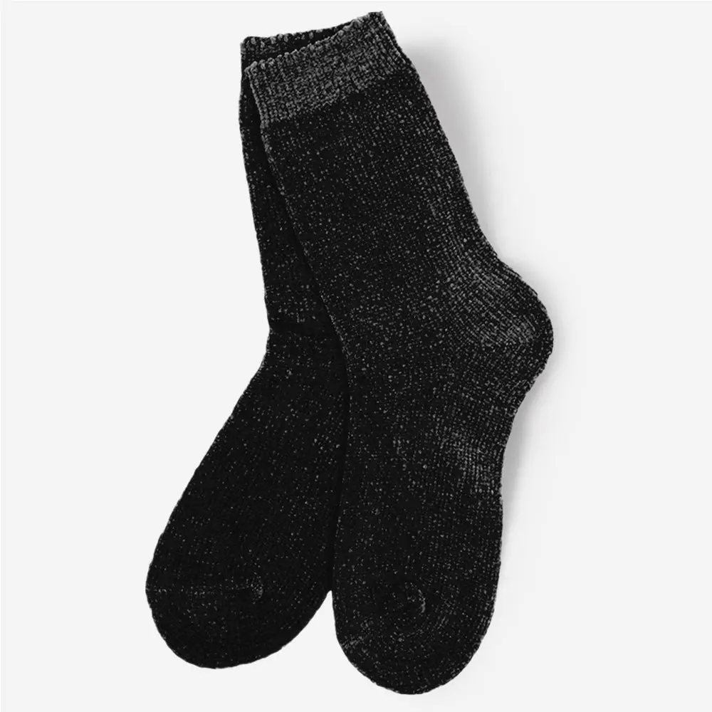 Butter Soft Chenille Socks | Charcoal