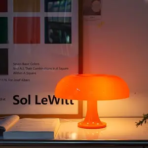 Mushroom Table Lamp USB Powered Charging, Bedroom Bedside Night Light, Living Room LED Decorative Atmosphere Lamp, Adjustable Lighting, Simple Creative Luxury Style