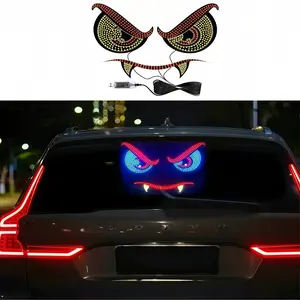 LED Demon Eye Car Decor Light, Dynamic Windshield Decoration Lamp, Night Attracting Small Device