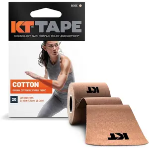 , Original Cotton, Elastic Kinesiology Athletic , 20 Count, 10” Precut Strips