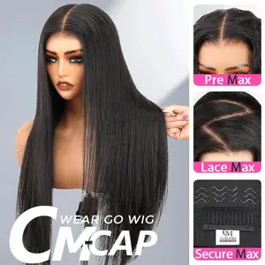 CurlyMe Pre-Max Wear Go 9x6 HD Lace Tiny Knots M-cap Glueless Straight Hair Lace Front Wigs #FallFreshness