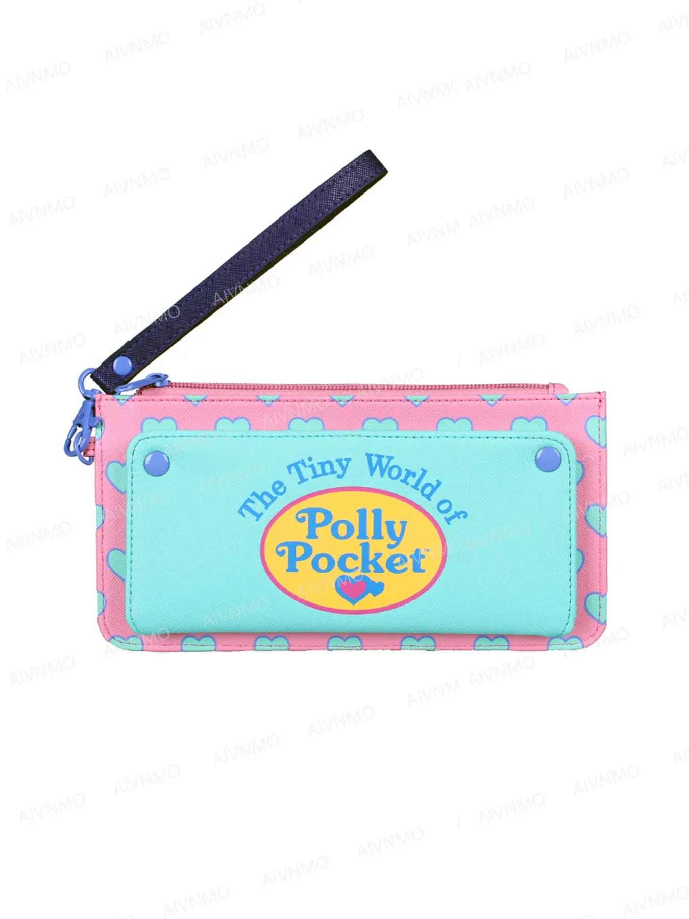 Cute Foldable Long Wallet for Women, Card Holder with Cartoon Pattern, Coin Purse with Zipper Pocket, Stylish and Practical, Pu Leather Wallet