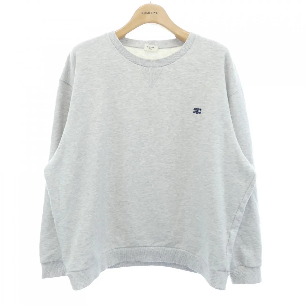 Pre-owned Celine Cotton Small Leather Goods Triomphe Sweatshirt