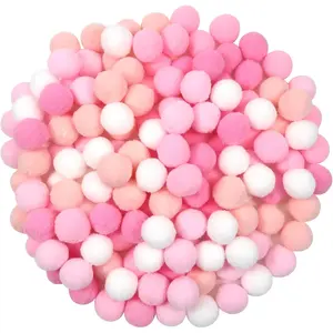 100pcs 15mm Mixed Colors Pompoms, Colorful Small Fluffy Balls for Party DIY Decorations, Craft DIY ,Valentine's Day decorations, anniversary decorations, Handmade Crafts, Home Decor Ornaments
