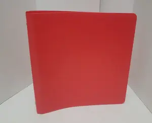 Office Depot Heavy-Duty 3-Ring Poly Binder 1 1/2" Round Rings Red