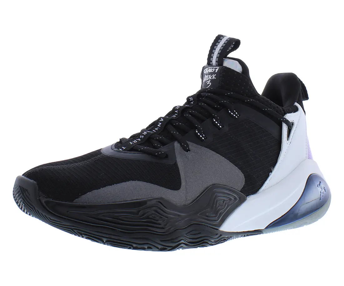 AND1 Attack 3.0 Unisex Sports Sneakers, Available in Black, White, Silver