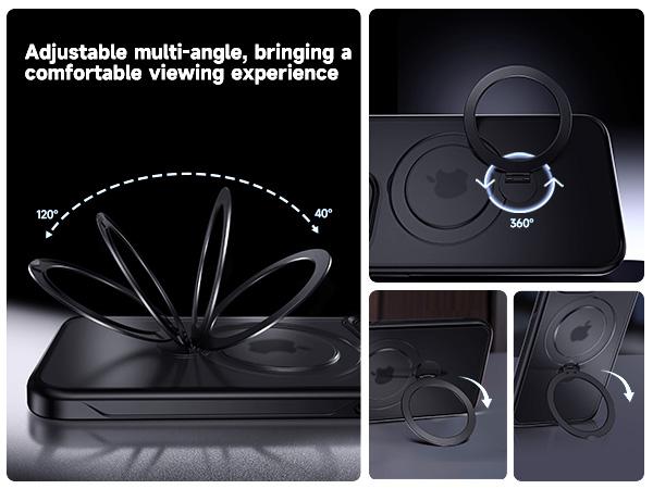 MAGIC JOHN 360 Degrees Rotating Magnetic Stand Phone Case for iPhone and SamSung MAGIC JOHN 360 Degrees Rotating Magnetic Stand Phone Case for iPhone and SamSung