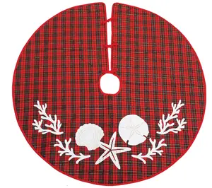 Seaside Plaid Treeskirt by Valerie