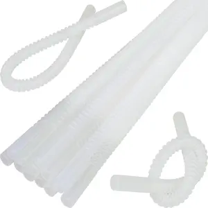 Bendable Straws - 11 inch Long Flexible Straws - Bendy Drinking Straw  - 14 Pack