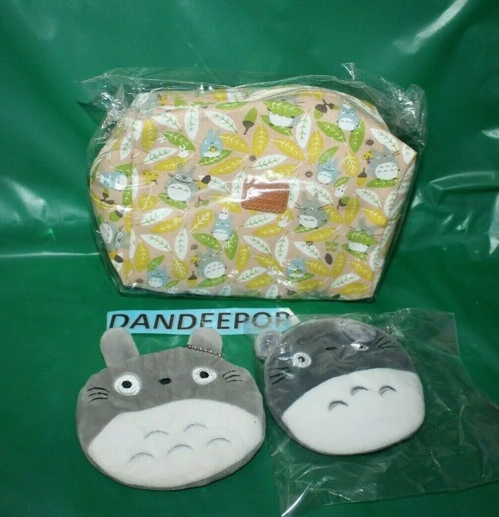 My Neighbor Totoro With 2 Plush Character Coin Purse Japanese Cartoon Novelties