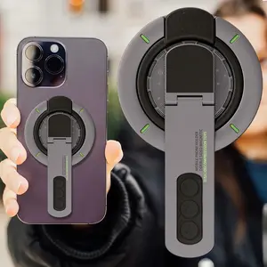 Magnetic Finger Ring Grip Stand – 360° Adjustable Phone Holder for Hands-Free Watching, Filming & Scrolling