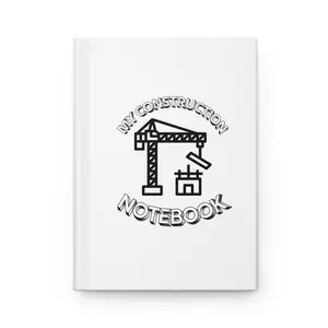 Construction-Themed Hardcover Journal for Professionals and Students, Construction Notebook, Craft Journal, Project Planner, Building [...]