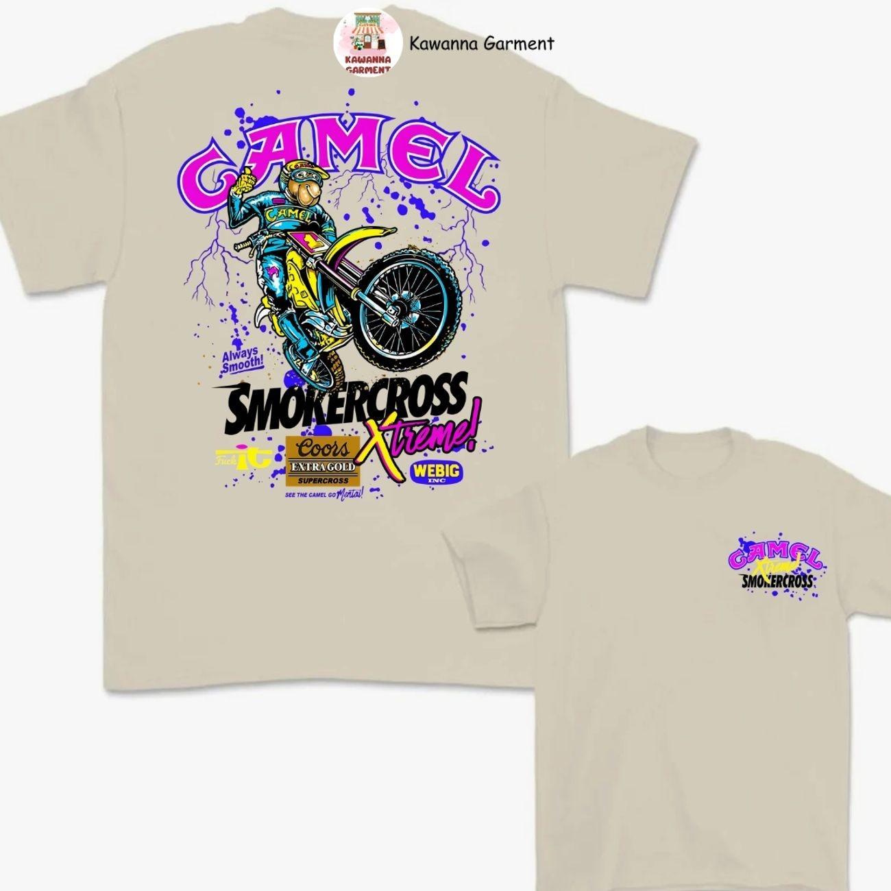 Camel Motorsport Supercross Extreme T-shirt, Summer T-shirt, Perfect For Motorsport And Casual Wear