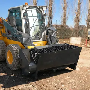280L Skid Steer Concrete Mixer Bucket – Hydraulic Bottom Opening, Built-in Bag Breaker, Hardox Blades, Detachable Pour Spout | Heavy Duty | Farm | Land Clearing Tool