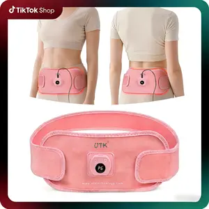 UTK Menstrual Heating Pad Smart UterusWarmer Belt for Period Cramps 660&850nm Red Light Therapy Fast Deeper Infrared Pain Relief 6 Power Modes with Pulse 30Mins Auto-Off 10.24"x4.33" FSA-HSA Eligible