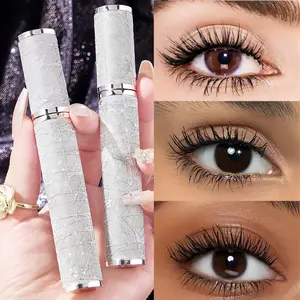 Buy One Get One Sweat/Smudge-Proof Mascara For Thick, Curly Eyelashes Long-Lasting Black Formula Ideal Valentine's Gift For Women Makeup Essential Voluminous Lashes Longlasting Formula