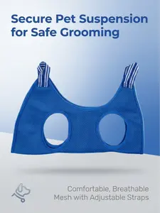 Portable Pet Grooming Restraint Hammock - Prevents Pet Movement for Easy Nail Trimming & Hair Grooming（Does not come with a fixed bracket）