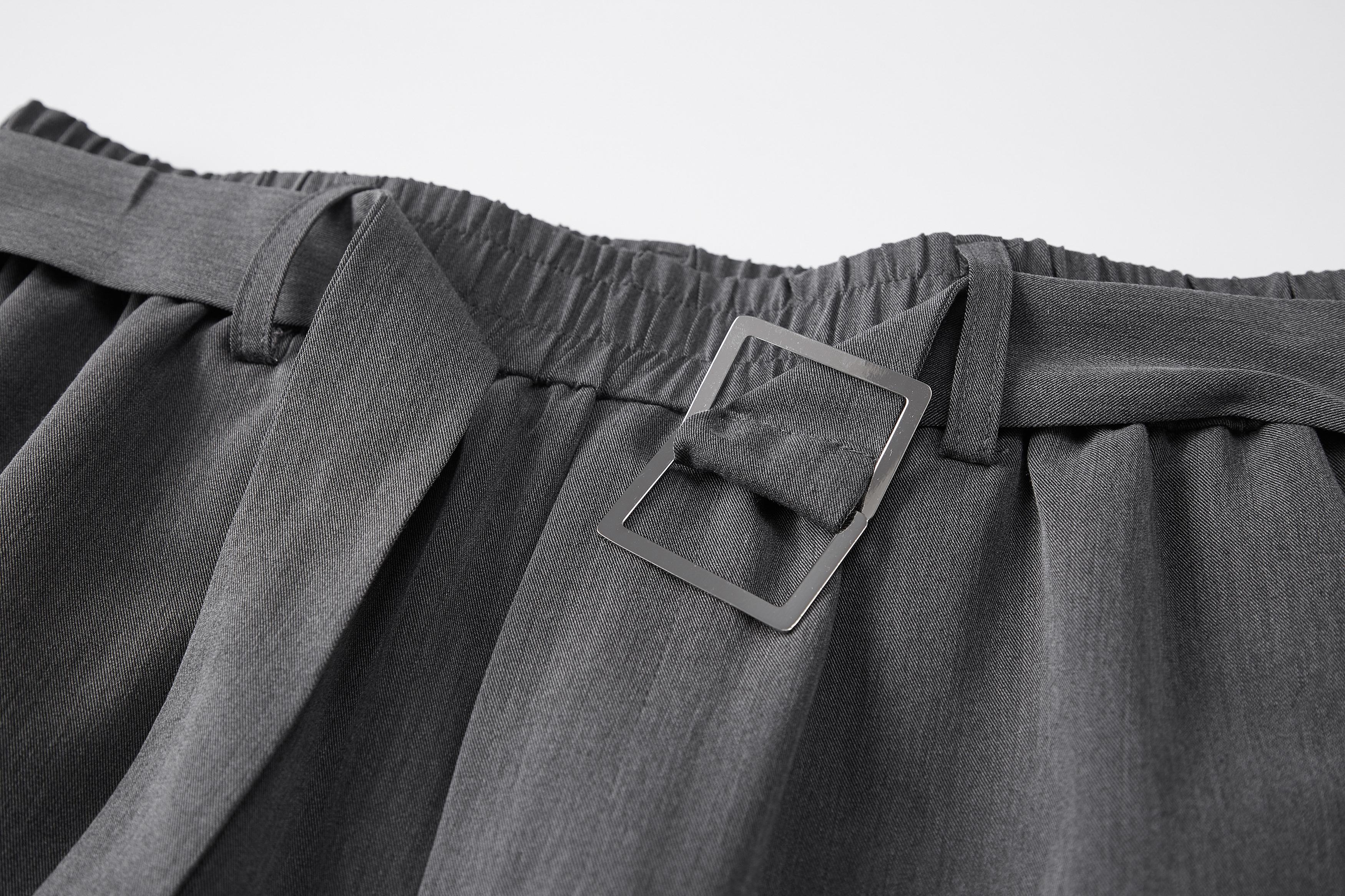 Men’s summer lightweight American high-street loose slightly flared casual dress pants