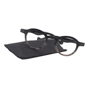 Orlando (Premium) Reading Glasses, High End Readers (Black)  (Round) Magnifying Eyeglasses, Optical, NY Fifth Avenue