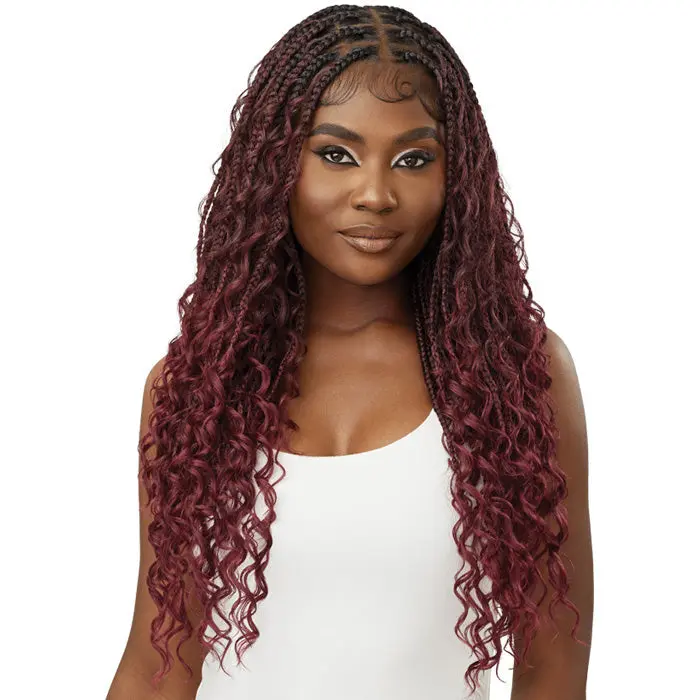 Outre Whole Lace Wig Glueless Pre-Braided Knotless HD Whole Lace Wig - BOHO BOX BRAIDS 28"