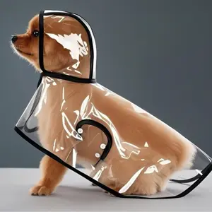 Large Dog Transparent Raincoat – Waterproof Pet Cape for Golden Retrievers, Labradors & Shepherds, Outdoor Rain Protection, Easy Wear Dog Clothing