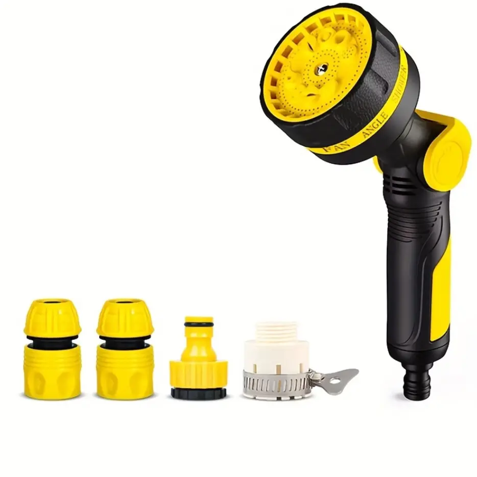 Garden Hose Spray Gun - 10 Watering Patterns Lawn Care Equipment, Water Gun Nozzle Wand for Vehicle Cleaning, Pet Showers - Outdoor Home Improvement Garden Watering Tool, Water Gun Nozzle Wands