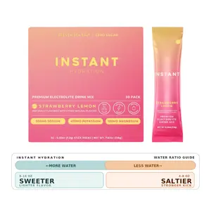 Instant Hydration ☀️ Summer Classics - Premium Salt Electrolyte Drink Mix Sticks, 30 Count, Sugar Free Packets