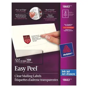 Avery Easy Peel Inkjet Printer Mailing Labels